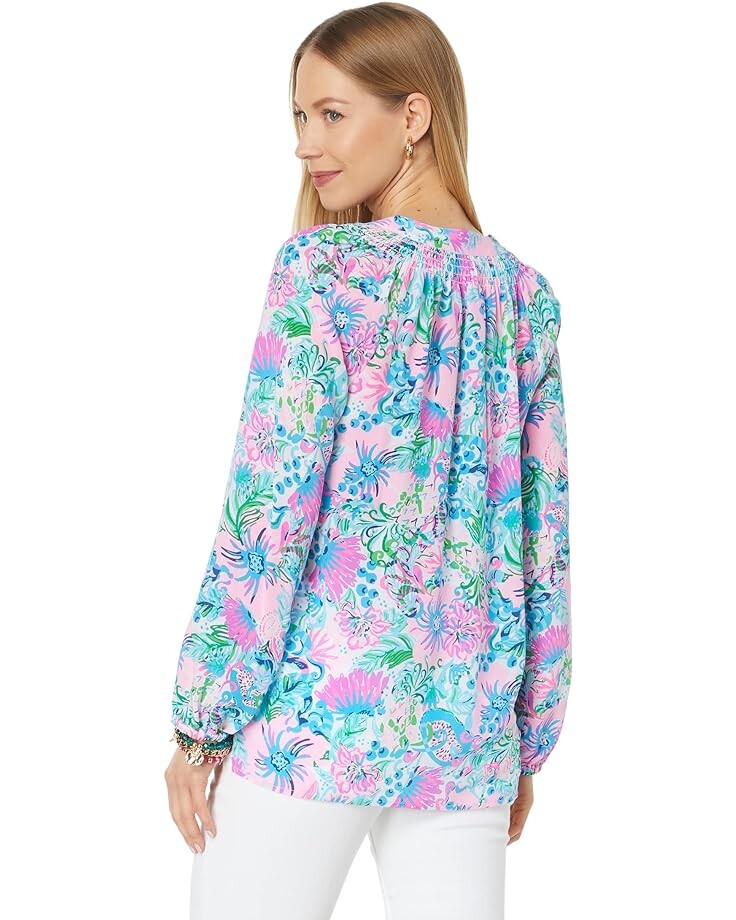 

Топ Lilly Pulitzer Elsa Top, цвет Mandevilla Baby Paradise Petals