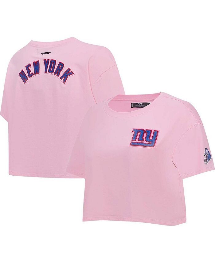 

Женская розовая укороченная футболка свободного кроя New York Giants Pro Standard, розовый