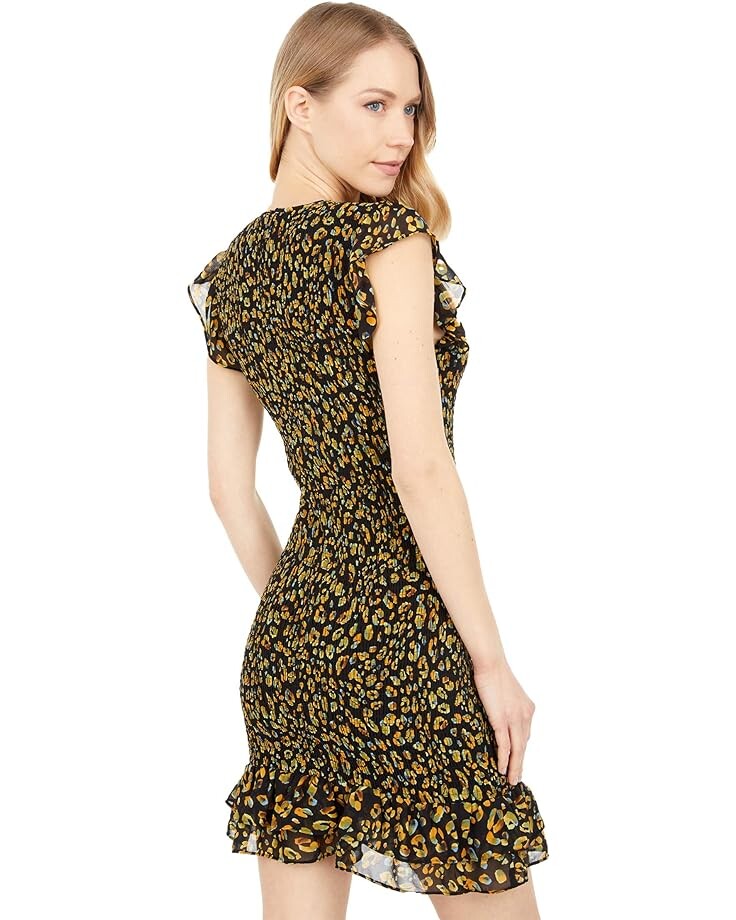 

Платье Lost + Wander Dance All Night Mini Dress, цвет Black Leopard Multi