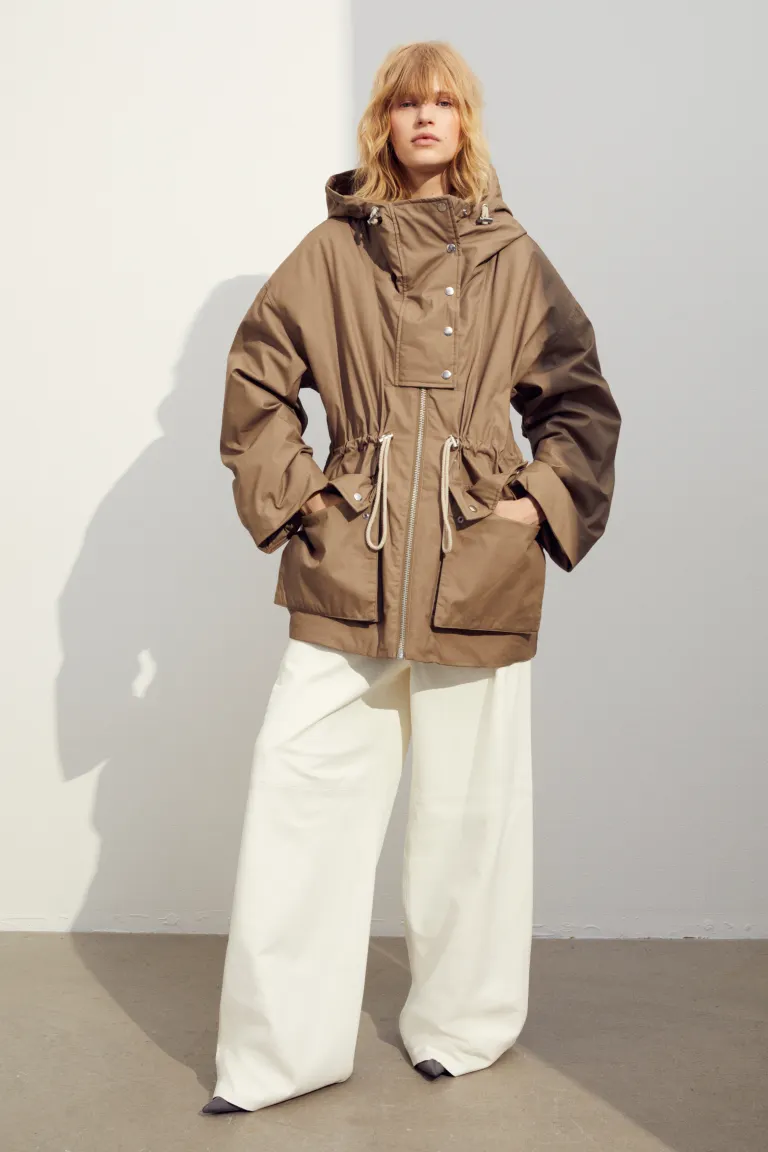 

Объемный пуховик H&M, бежевый
