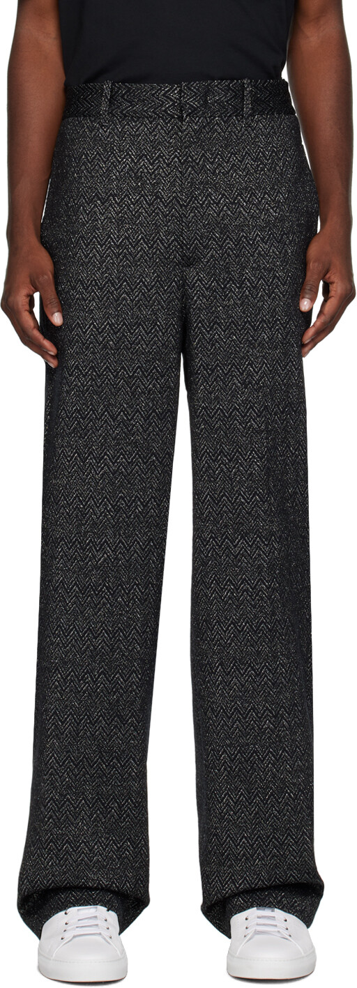 

Черные брюки с высокой талией Missoni, Черный