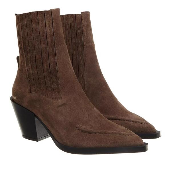 

Сапоги liv boa lt brown suede Nubikk, коричневый