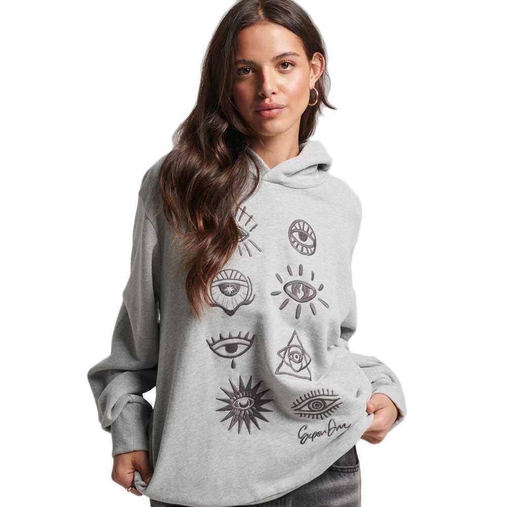 

Худи Superdry Vintage Nomadic Folk, серый