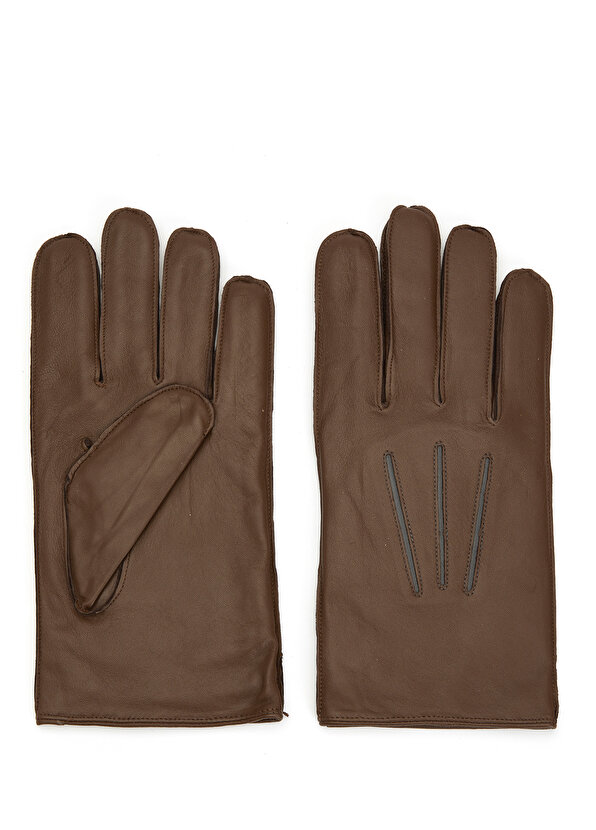 Коричневые мужские перчатки Divarese