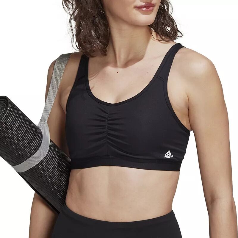 

Женский бюстгальтер средней поддержки Adidas Coreessentials, черный