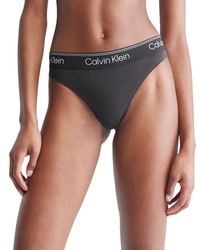

Трусики-танга с логотипом на поясе Calvin Klein