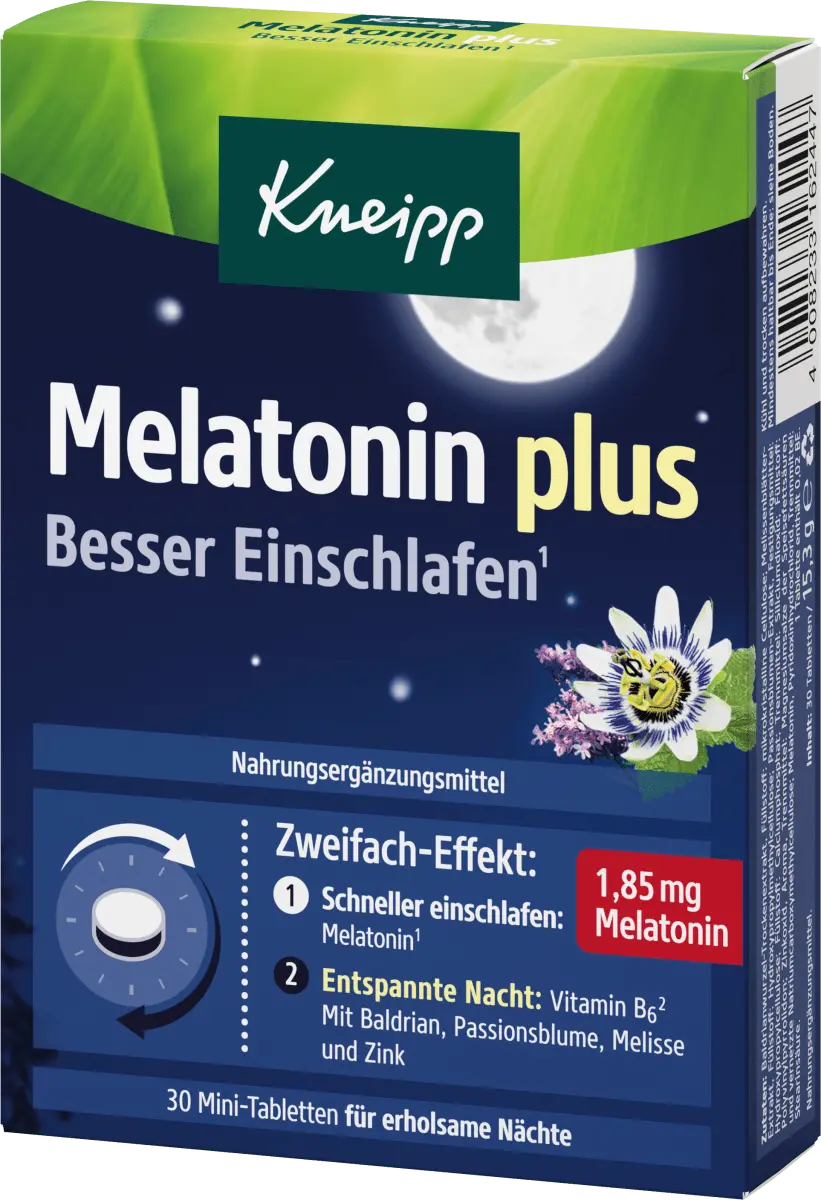 

Таблетки Мелатонин Плюс 30 штук по 15,3 г Kneipp