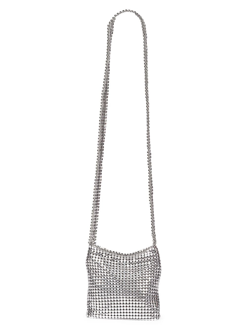 

Мини-сумка через плечо Pixel Paco Rabanne, серебряный