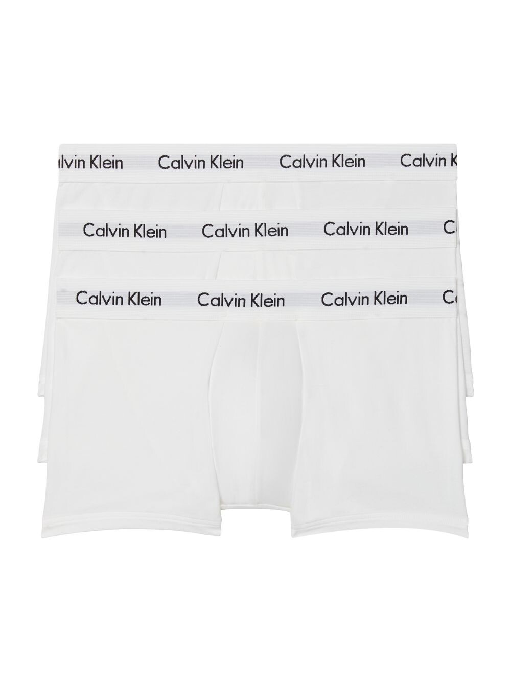

Комплект из 3 хлопковых трусов-боксеров стрейч Calvin Klein, белый