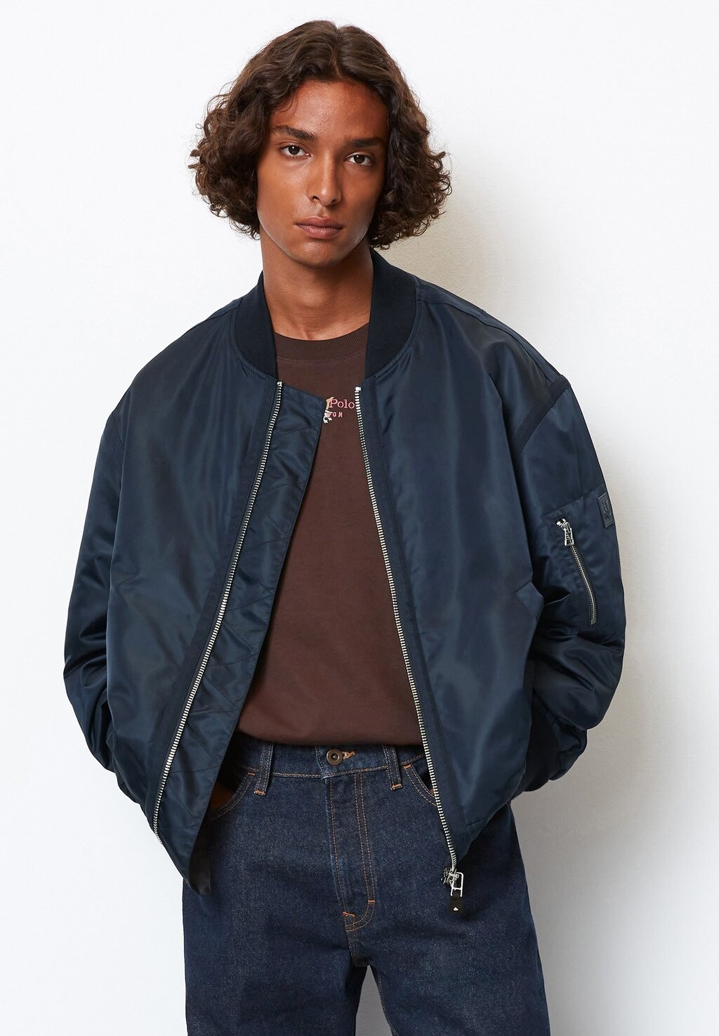 

Куртка Marc O'Polo AVIATOR RELAXED FIT, темно-синий