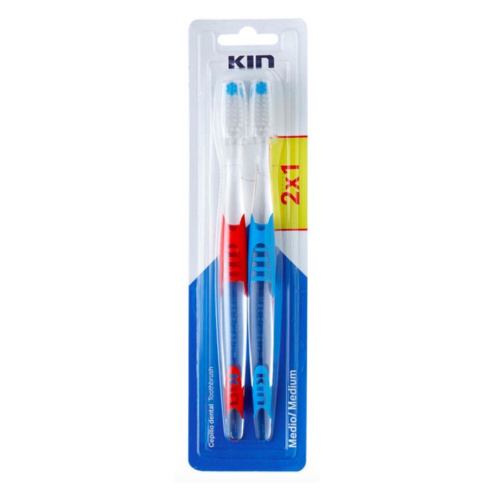 Зубная щетка Cepillo Dental 2x1 Kin, Medio зубная щетка spazzolino cepillo dental para niños chicco azul