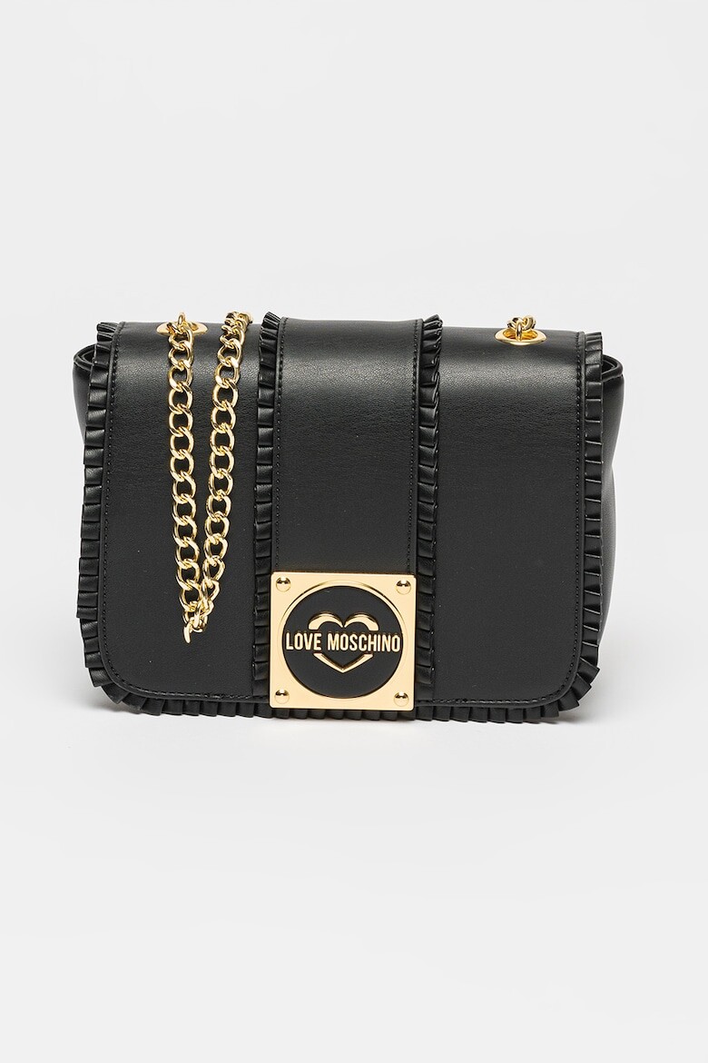 

Сумка на плечо из экокожи на цепочке Love Moschino, желтый