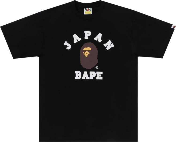 Футболка BAPE Japan College City 'Black', черный