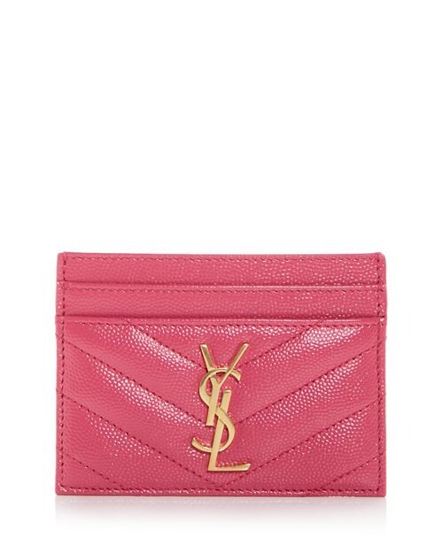 

Кассандра Мателасс&;eacute; Дело карты Saint Laurent, цвет Pink