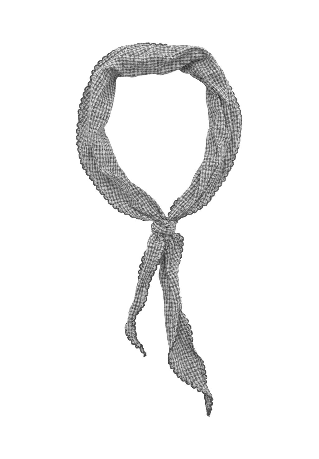 

Шарф GINGHAM CHECK TRIANGLE PULL&BEAR, черный