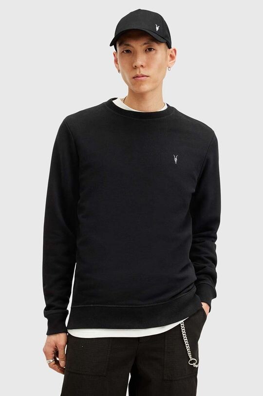 

Толстовка из хлопка RAVEN CREW AllSaints, черный
