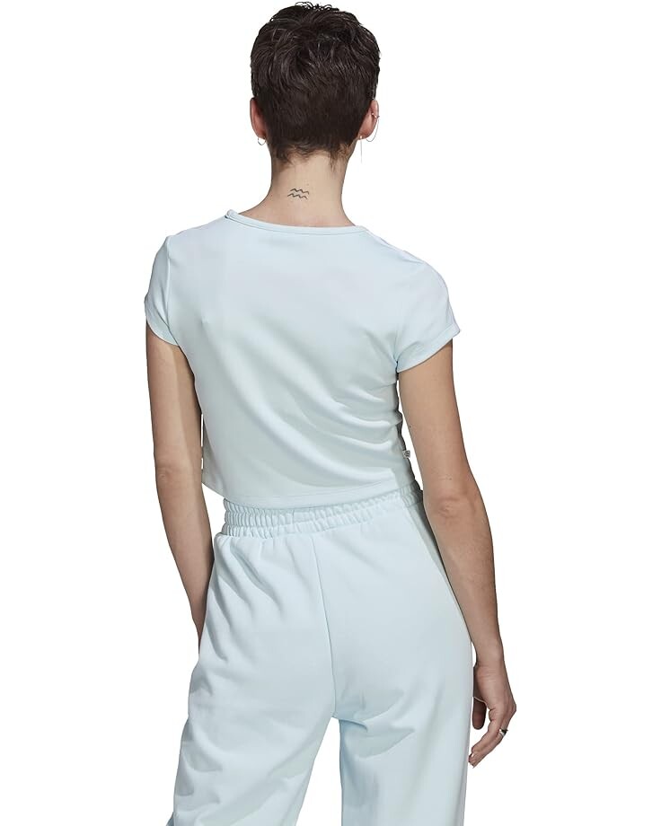 

Футболка Adidas adiColor 3-Stripes Cropped T-Shirt, цвет Almost Blue