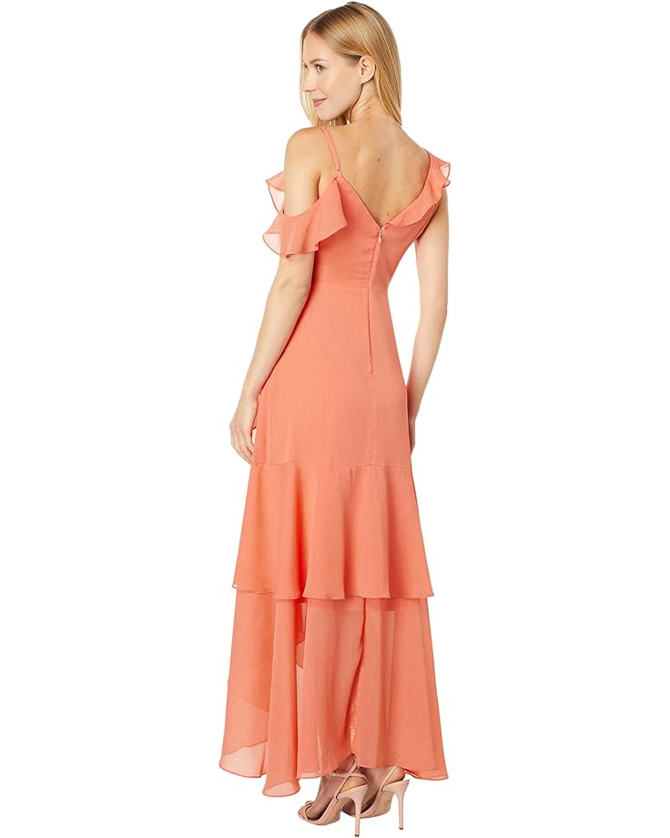 

Платье BCBGeneration Asymmetrical High-Low Tiered Maxi GV03D16, цвет Coral Pink