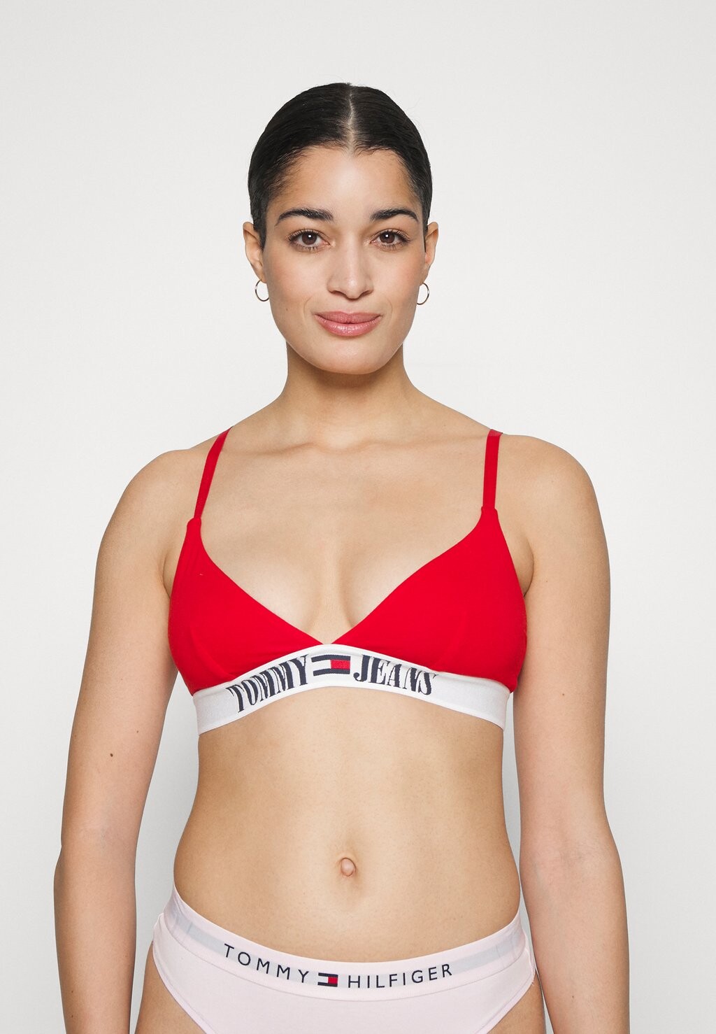 

Бюстгальтер с треугольными чашечками Tommy Jeans, темно-малиновый