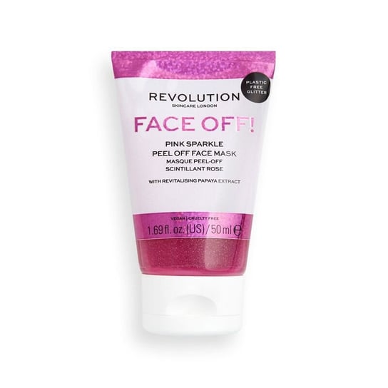 цена Революционный уход за кожей, Face Off! Pink Sparkle Glitter, Отшелушивающая маска для лица, 50 мл, Revolution Skincare