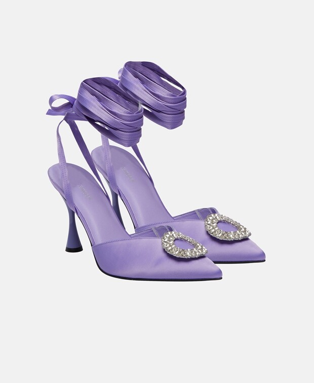 

Босоножки на каблуке Jeffrey Campbell, фиолетовый