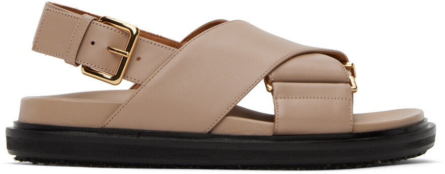 

Бежевые сандалии Fussbett Desert Marni