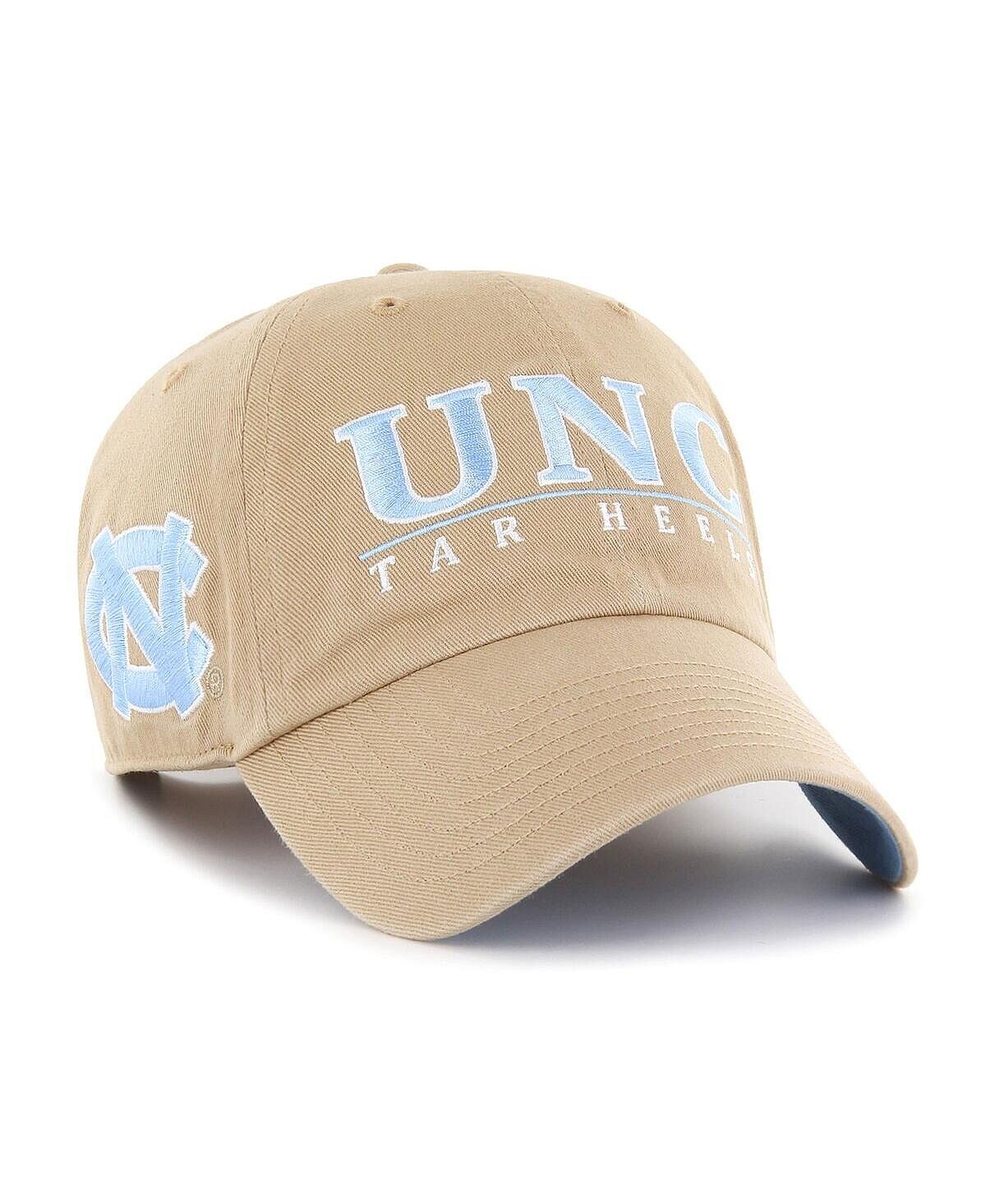 

Мужская регулируемая шапка цвета хаки North Carolina Tar Heels District Clean Up '47 Brand