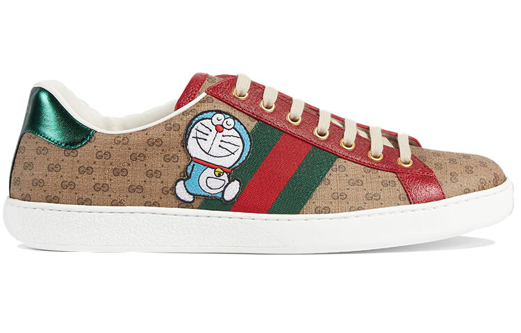 

Кроссовки Doraemon x GUCCI Ace Series, коричневый/красный/зеленый
