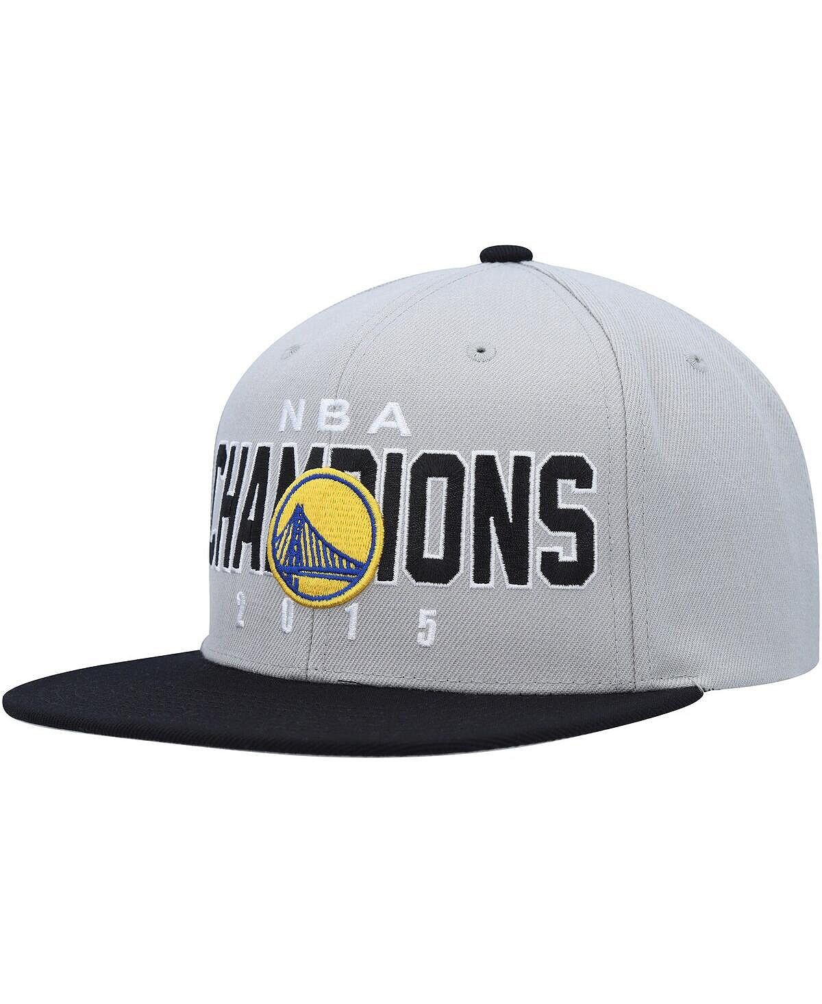 

Мужская серо-черная кепка Golden State Warriors Hardwood Classics 2015 NBA Champions Snapback Mitchell & Ness