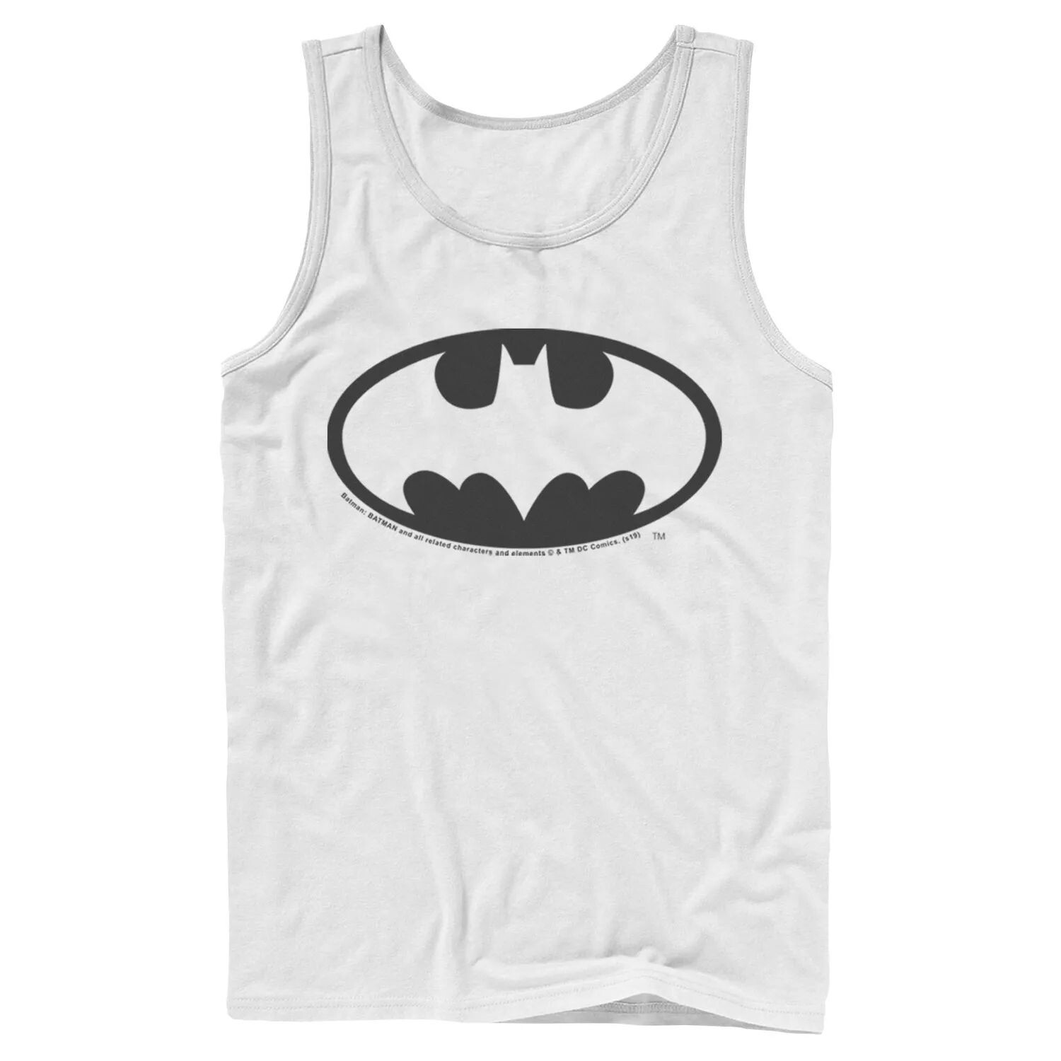 

Мужская майка с логотипом на груди и логотипом DC Comics Batman