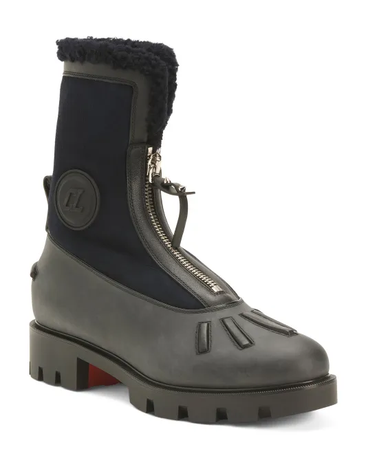 

Шерстяные сапоги Glory Made In Italy Christian Louboutin, черный