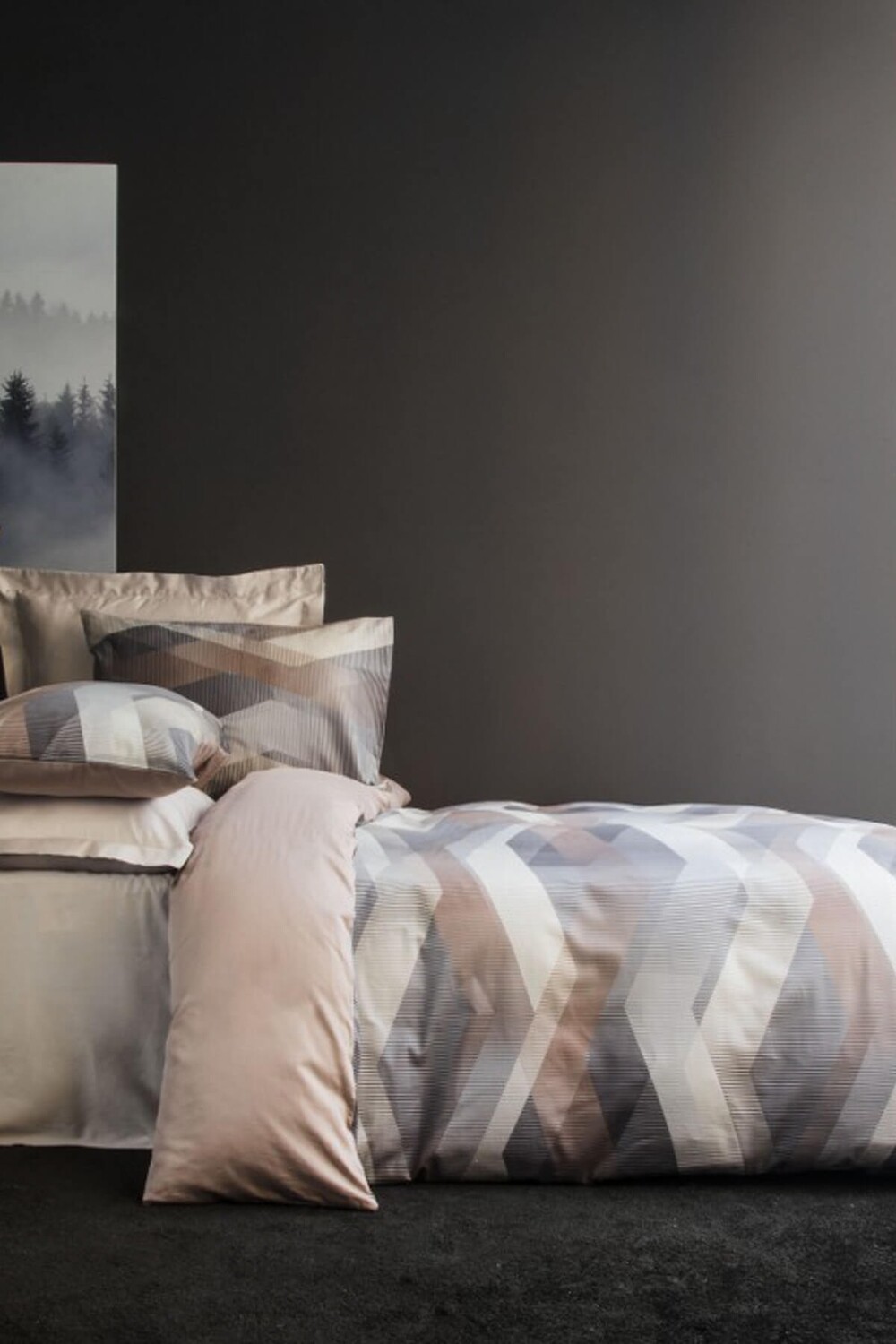 

Комплект пододеяльников одинарный Issimo Home Helıx из атласа, коричневый