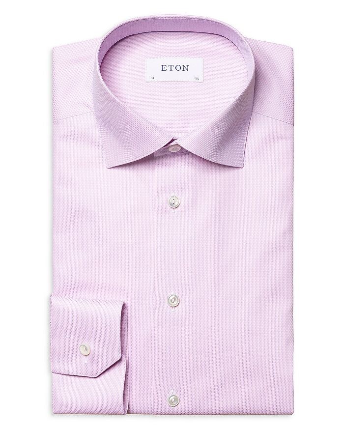 

Рубашка Slim Fit с текстурированной однотонной тканью Eton