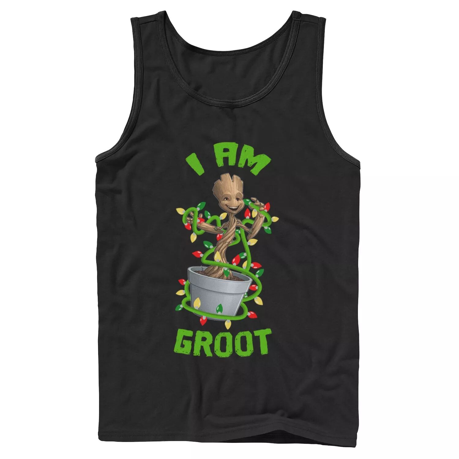 

Мужская майка с рисунком Marvel Christmas I Am Groot Licensed Character