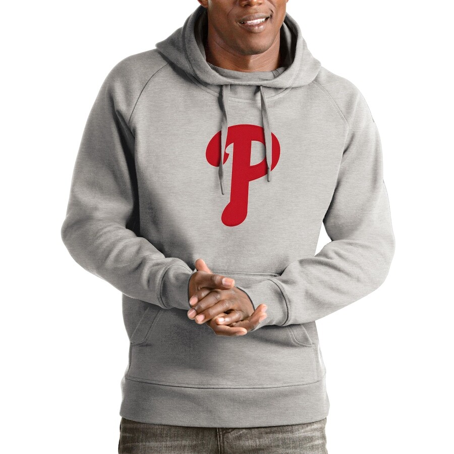 

Пуловер с капюшоном Antigua Philadelphia Phillies, серый