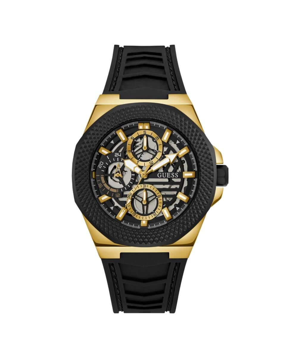 

Мужские часы Front-runner GW0577G2 из силикона и черным ремешком Guess, черный
