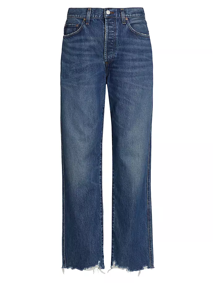 цена Прямые джинсы с узкой талией в стиле 90-х Agolde, цвет swindle