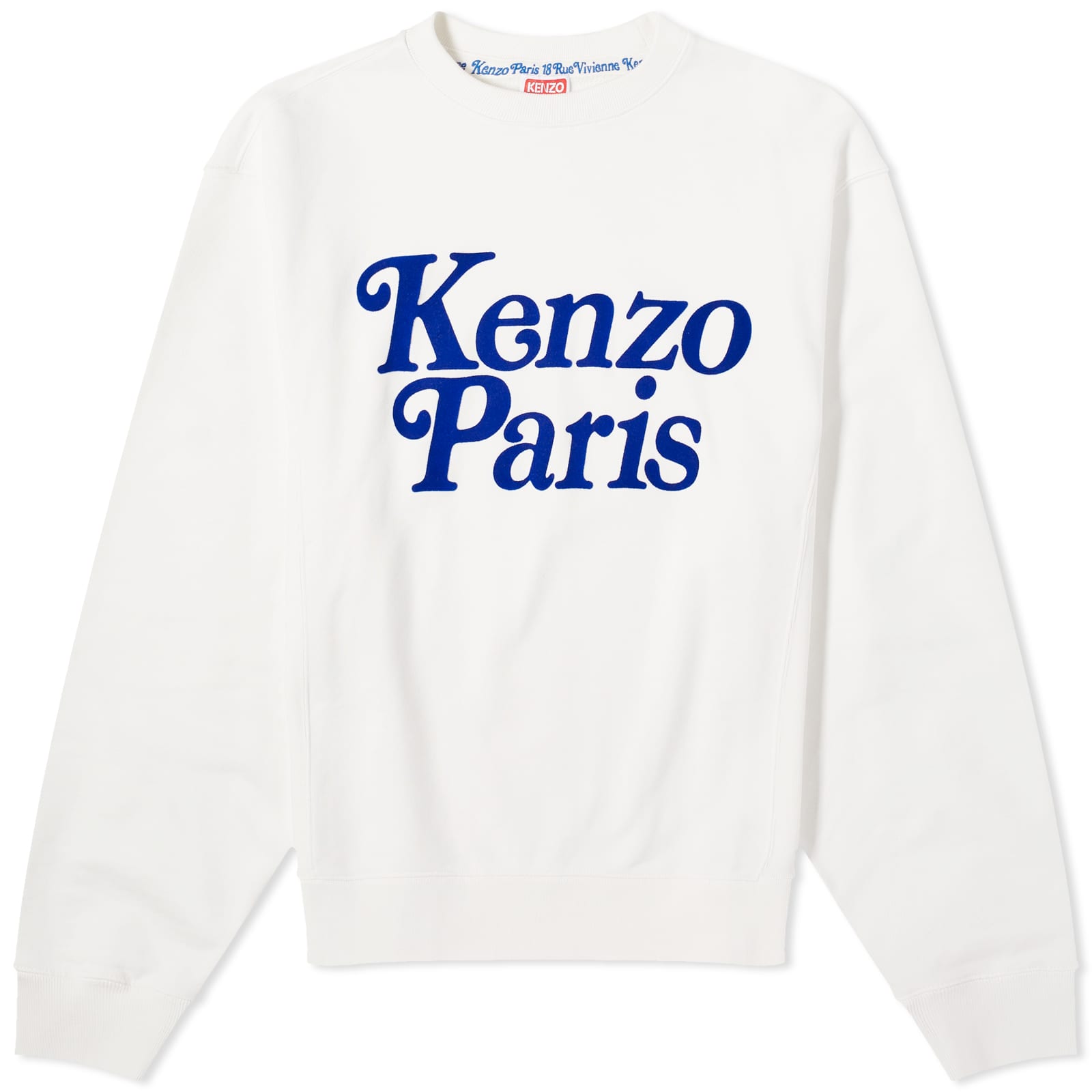 Свитшот Kenzo X Verdy Classic, белый футболка kenzo x verdy oversized черный