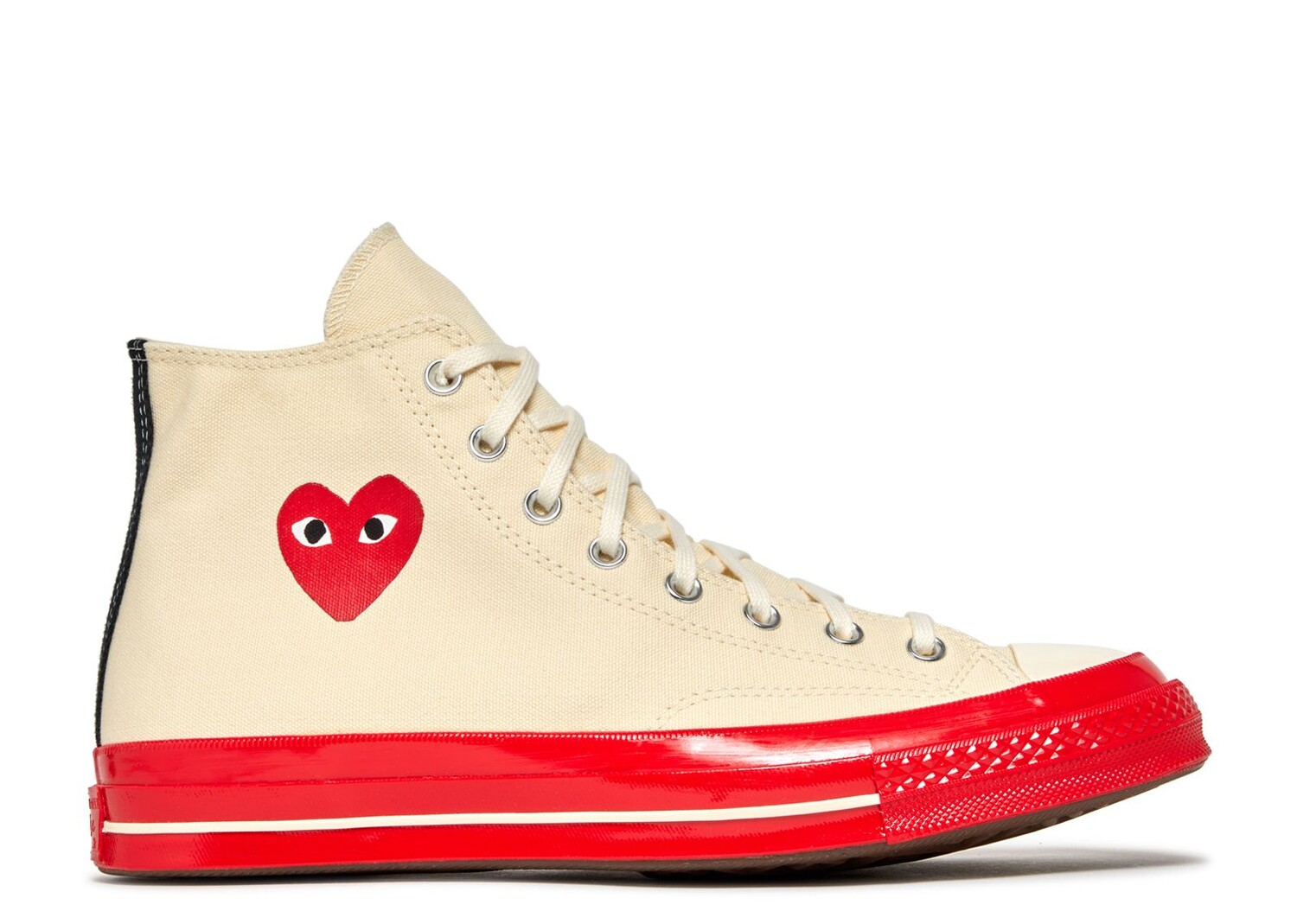 Кроссовки Converse Comme Des Garçons Play X Chuck 70 High 'Pristine Red', кремовый new cdg play x converse chuck 1970s all star men women shoes popular skateboarding sneakers high quality low canvas shoes