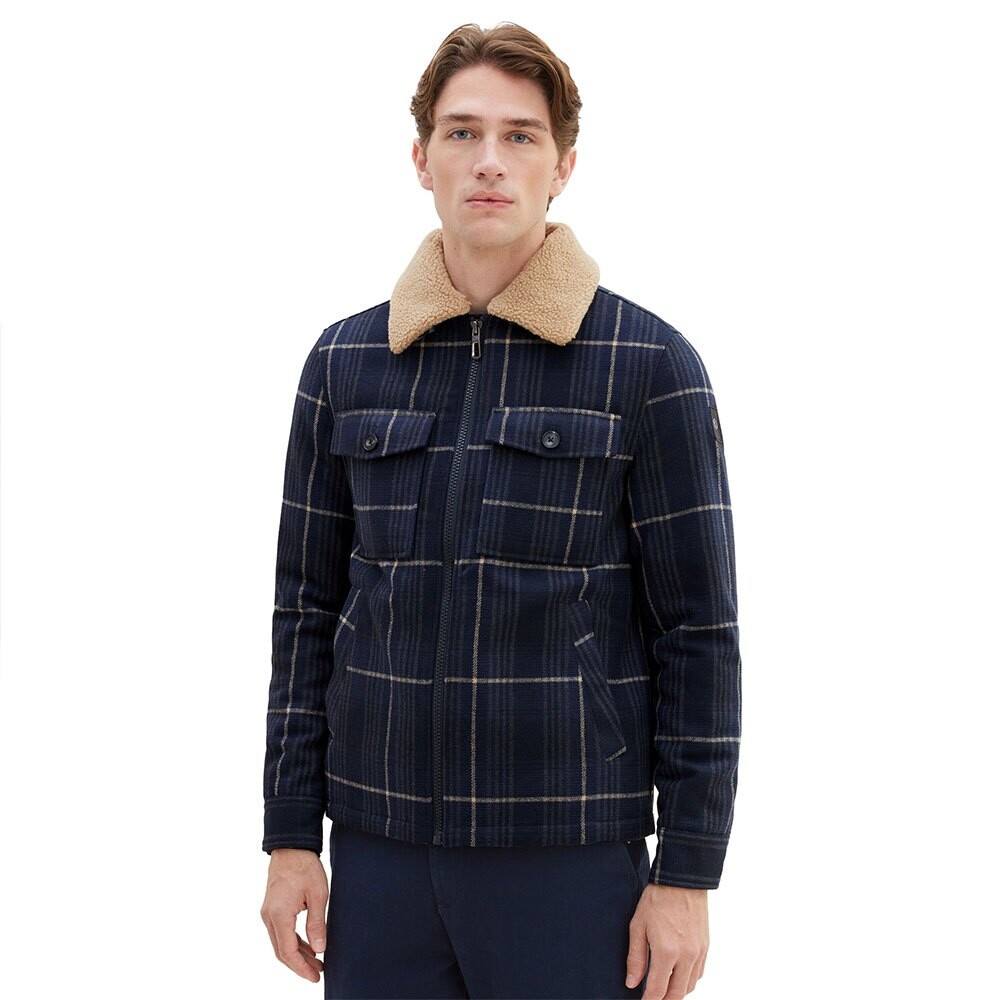 

Куртка Tom Tailor 1037338 Wool Sherpa Collar, синий
