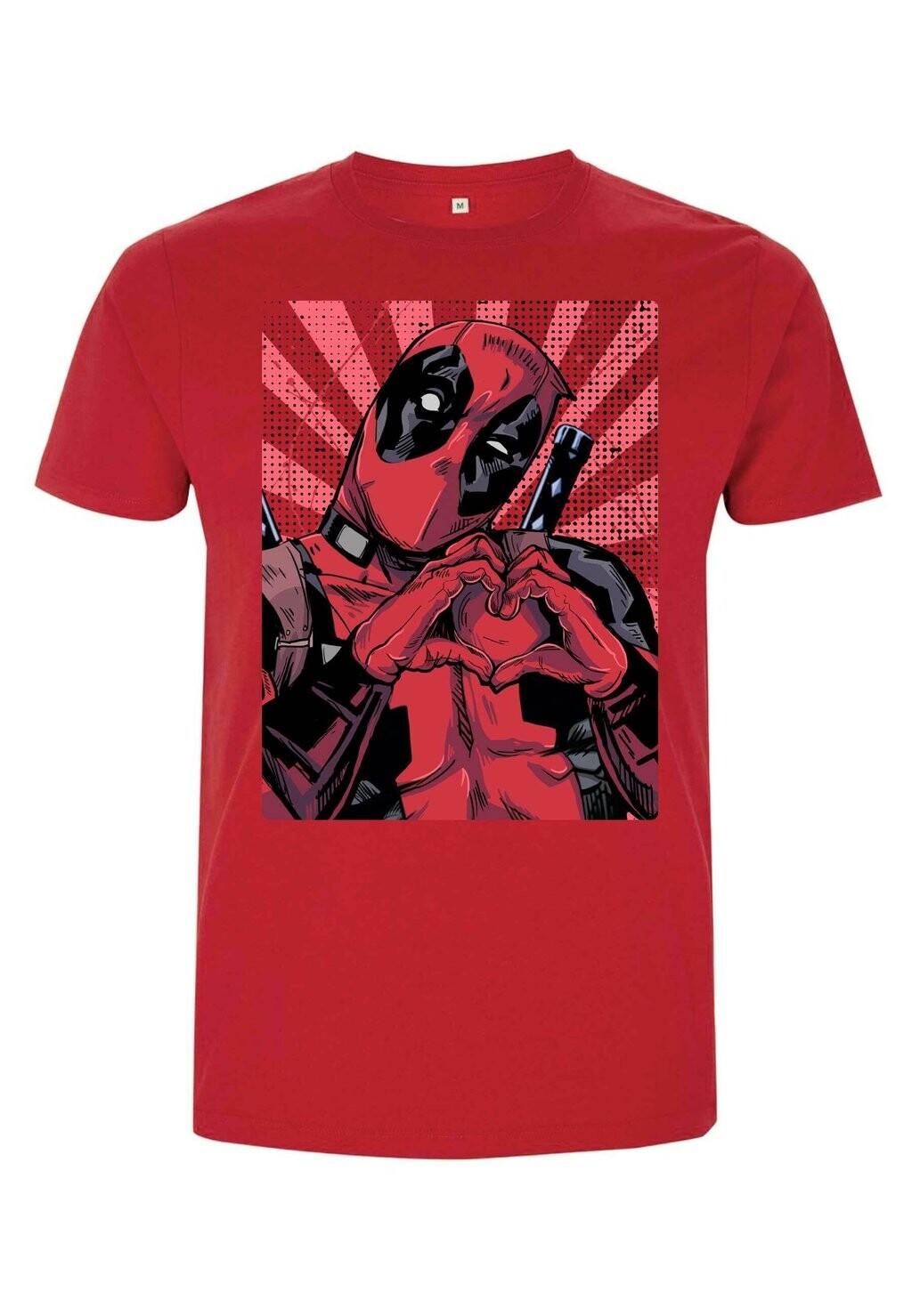 

Футболка с принтом DEADPOOL CLOSE HEART POOL Marvel, красный