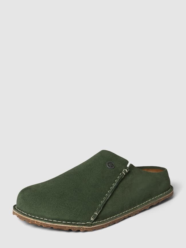 

Тапочки с декоративным швом модель "Церматт" Birkenstock, оливково-зеленый