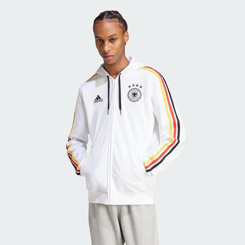 

куртка DFB DNA с капюшоном ADIDAS, цвет weiss
