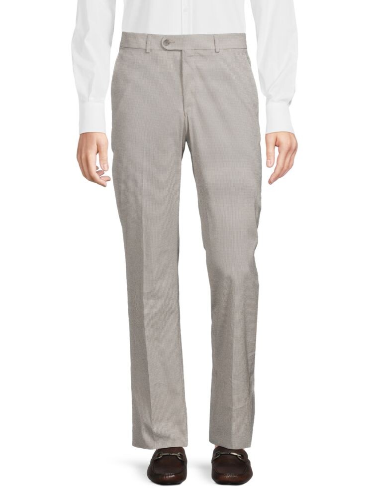 

Классические брюки из жатого хлопка Saks Fifth Avenue, цвет Stone