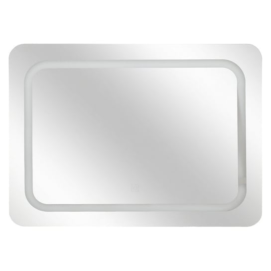Косметическое зеркало со светодиодной подсветкой, 65x49 см, белое, 5five Simple Smart, серебро