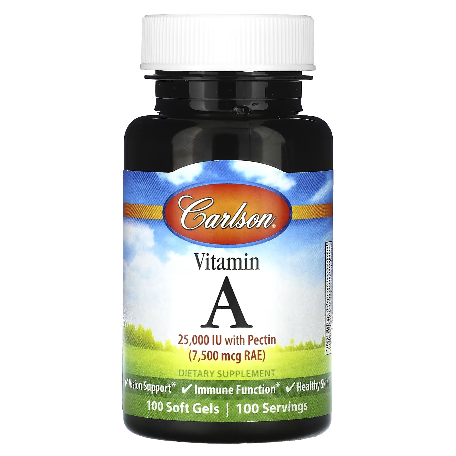 Витамин А Carlson 25000 МЕ, 100 мягких таблеток витамин а carlson 25 000 ме 300 мягких таблеток