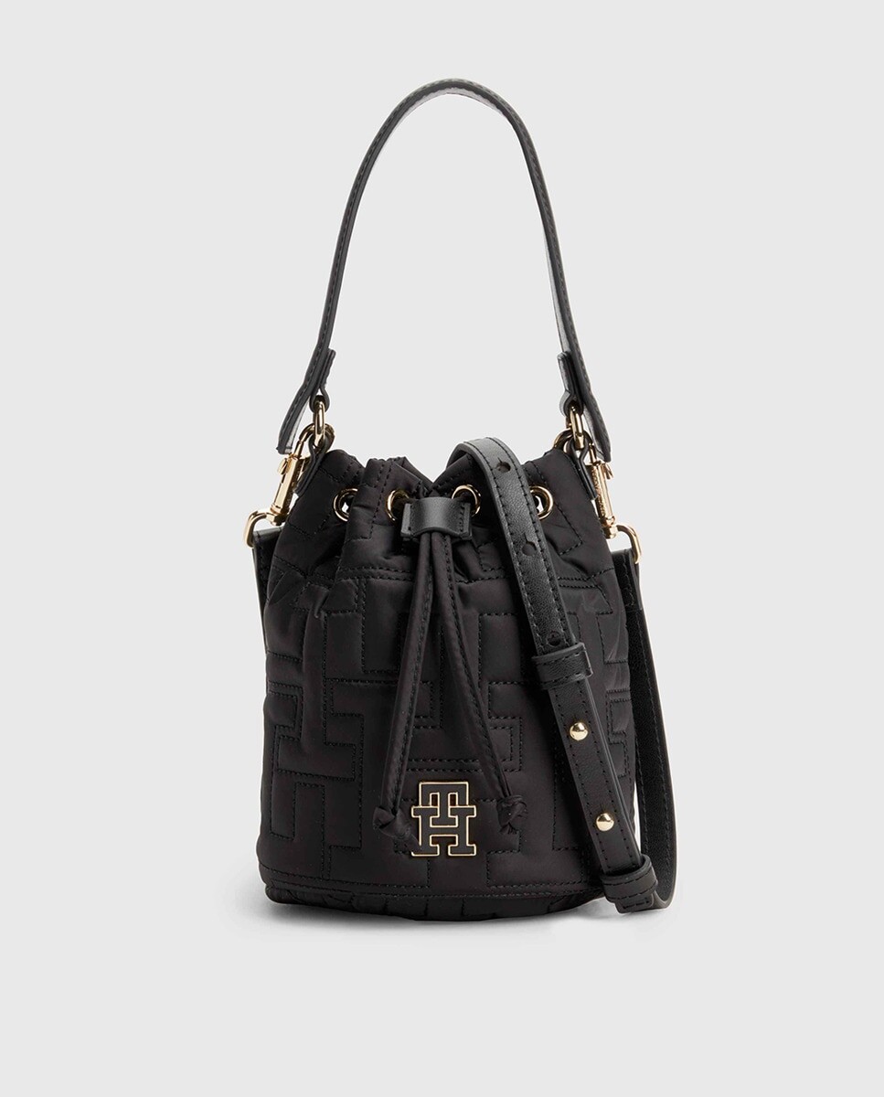 

Сумка-ведро Tommy Hilfiger из стеганого нейлона Tommy Hilfiger, черный
