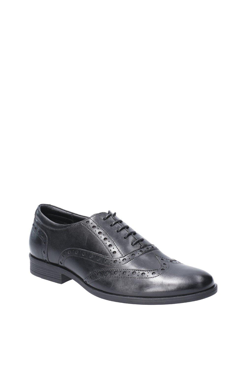 Кожаные туфли на шнуровке 'Oaken Brogue' Hush Puppies, черный мужские классические туфли из натуральной кожи оксфорды свадебные туфли круглый носок на шнуровке для бизнеса работы черные белые
