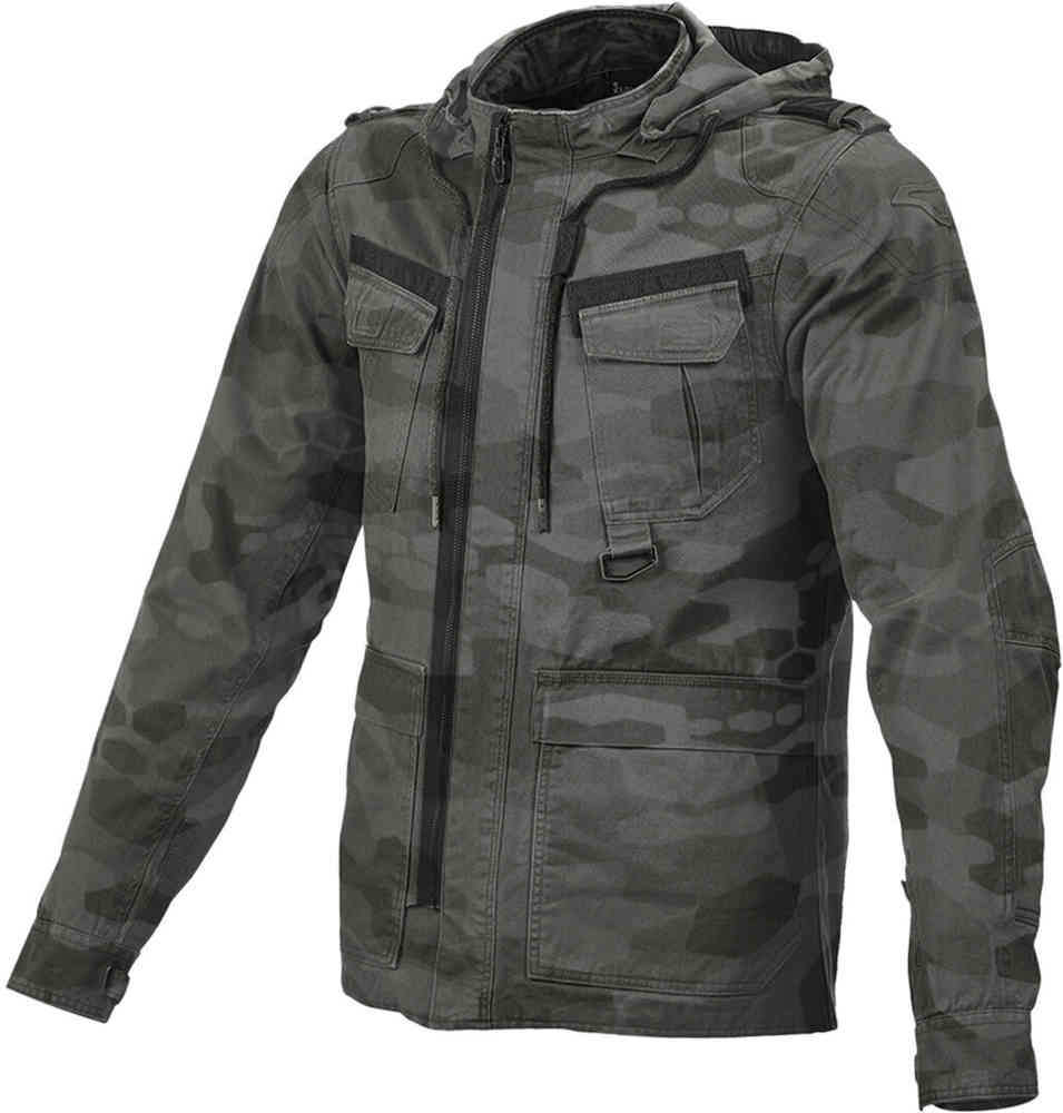 Мотоциклетная текстильная куртка с боевым камуфляжем Macna