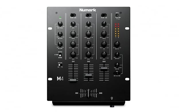 numark m4 black трехканальный скретч dj микшер numark m4 black three channel scratch dj mixer Микшер Numark M4 USB 3-Channel DJ Mixer